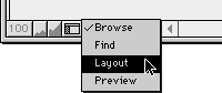 Layout Mode Menu